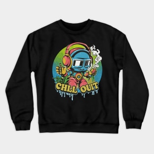 Techno Beats: The Hip-Hop Robot Edition Crewneck Sweatshirt